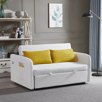Convertible Sofa Bed with USB and Pockets - Loft&Timber