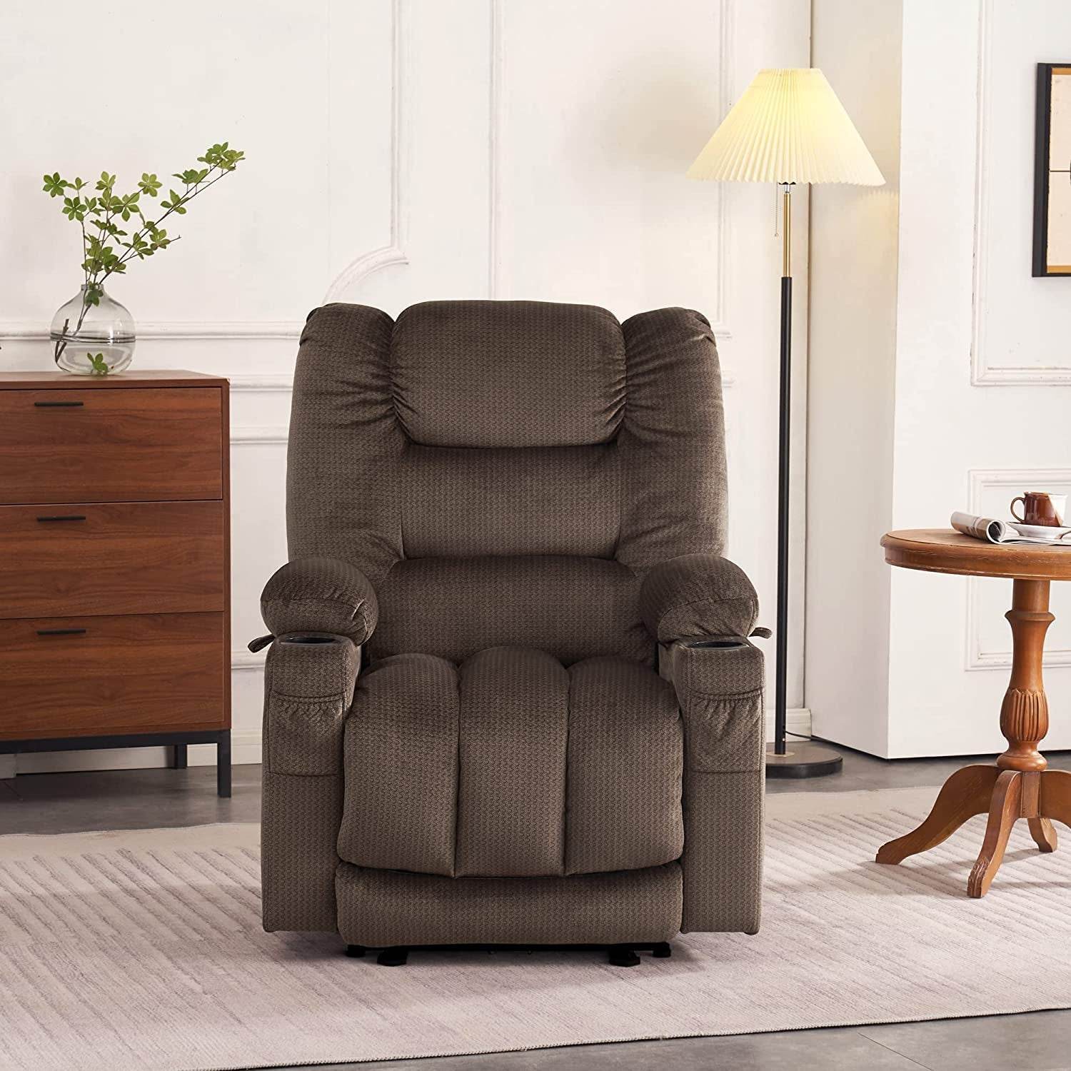 Electric Power Recliner Chair with Heat and Massage - Loft&Timber