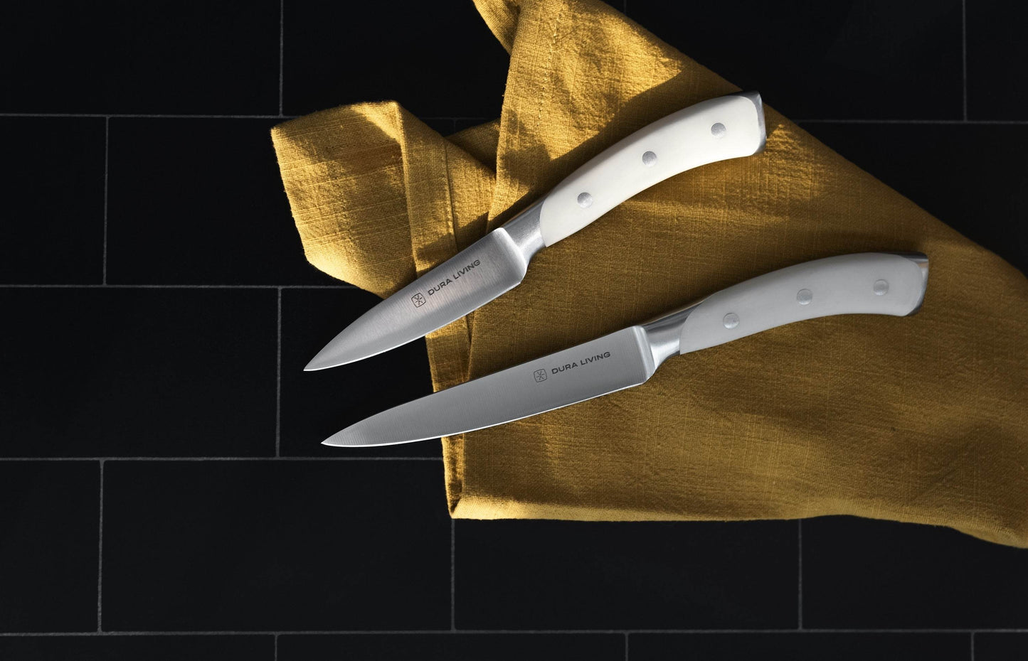 Elite 2-Piece Kitchen Knife Set - Cream - Loft&Timber