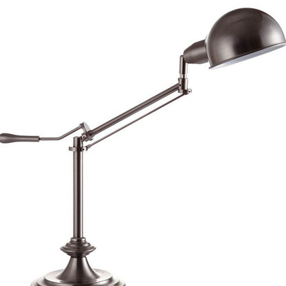 Silver Metal Swing Arm Table Lamp - Loft&Timber
