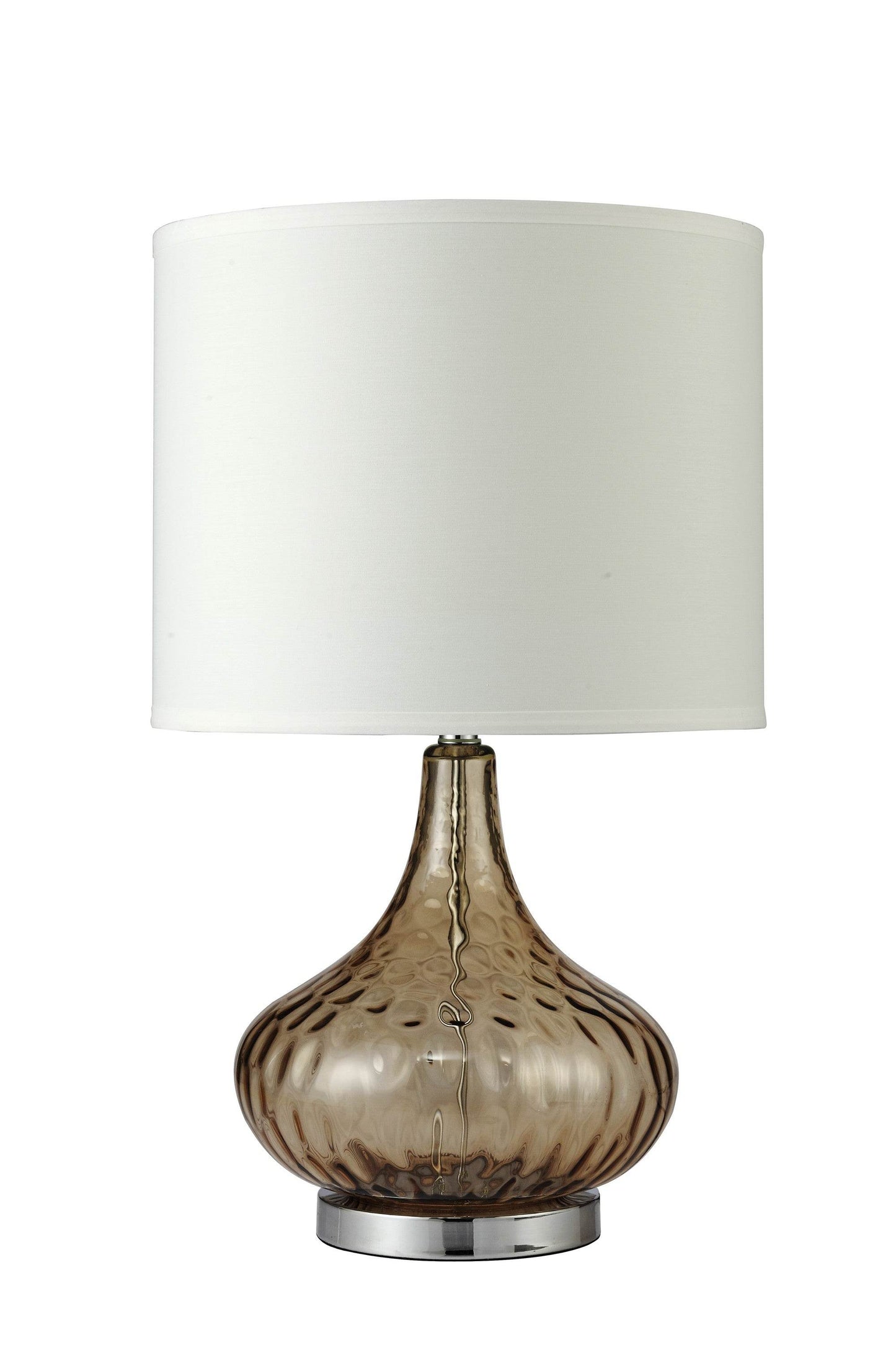 Brown Textured Glass Table Lamp - Loft&Timber
