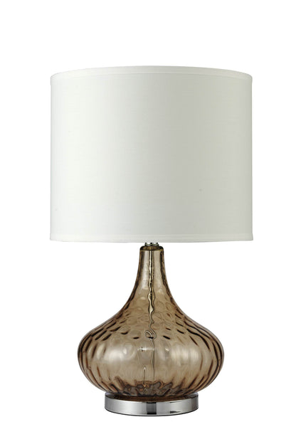 Brown Textured Glass Table Lamp - Loft&Timber