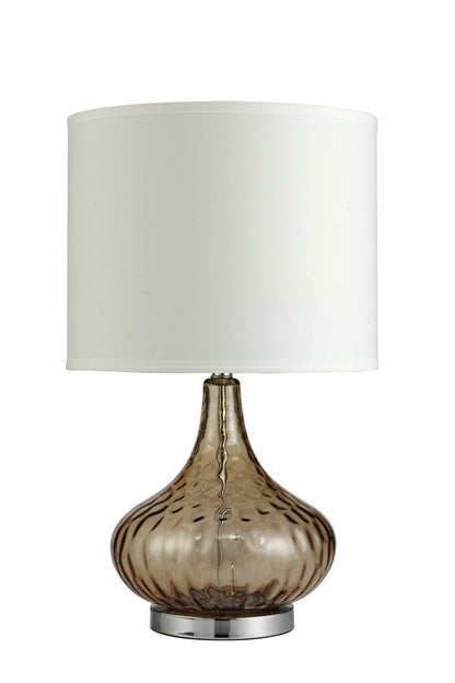 Brown Textured Glass Table Lamp - Loft&Timber