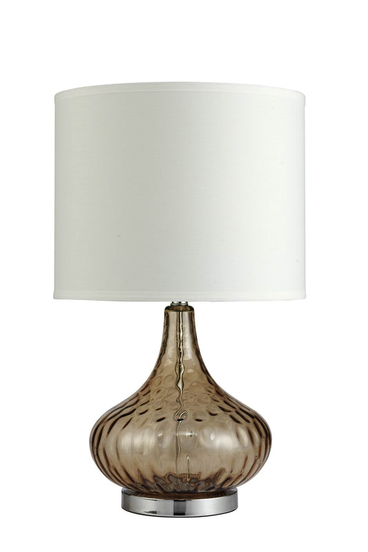 Brown Textured Glass Table Lamp - Loft&Timber