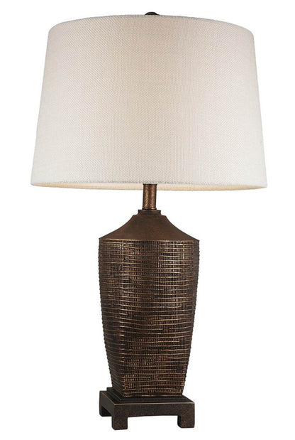 Fantastic Rustic Ribbed Bronze Table Lamp - Loft&Timber