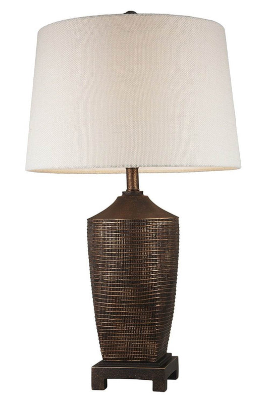 Fantastic Rustic Ribbed Bronze Table Lamp - Loft&Timber