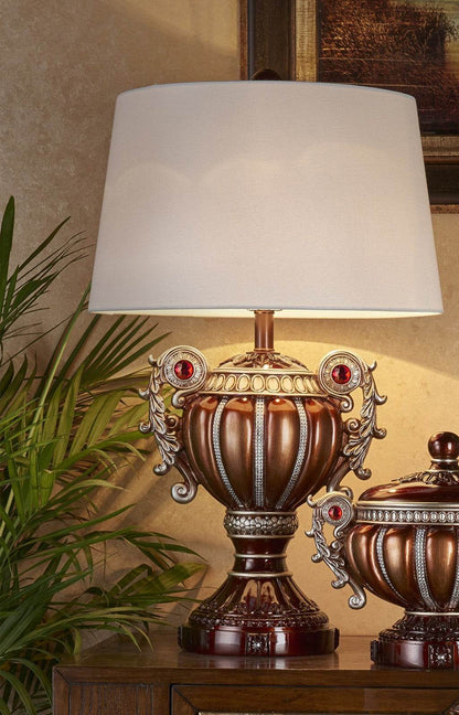 Tall Bronze Urn Shaped Table Lamp - Loft&Timber