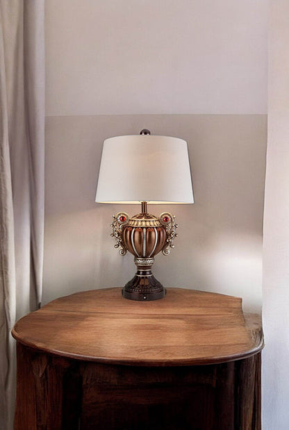 Tall Bronze Urn Shaped Table Lamp - Loft&Timber