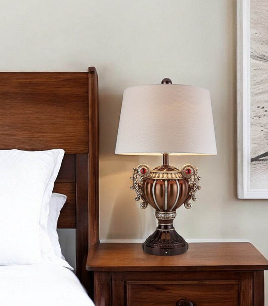 Tall Bronze Urn Shaped Table Lamp - Loft&Timber