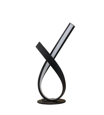 17" Black Bedside Led Table Lamp - Loft&Timber