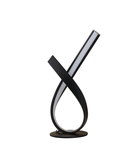 17" Black Bedside Led Table Lamp - Loft&Timber