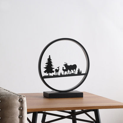 13" Black Bedside Led Table Lamp - Loft&Timber