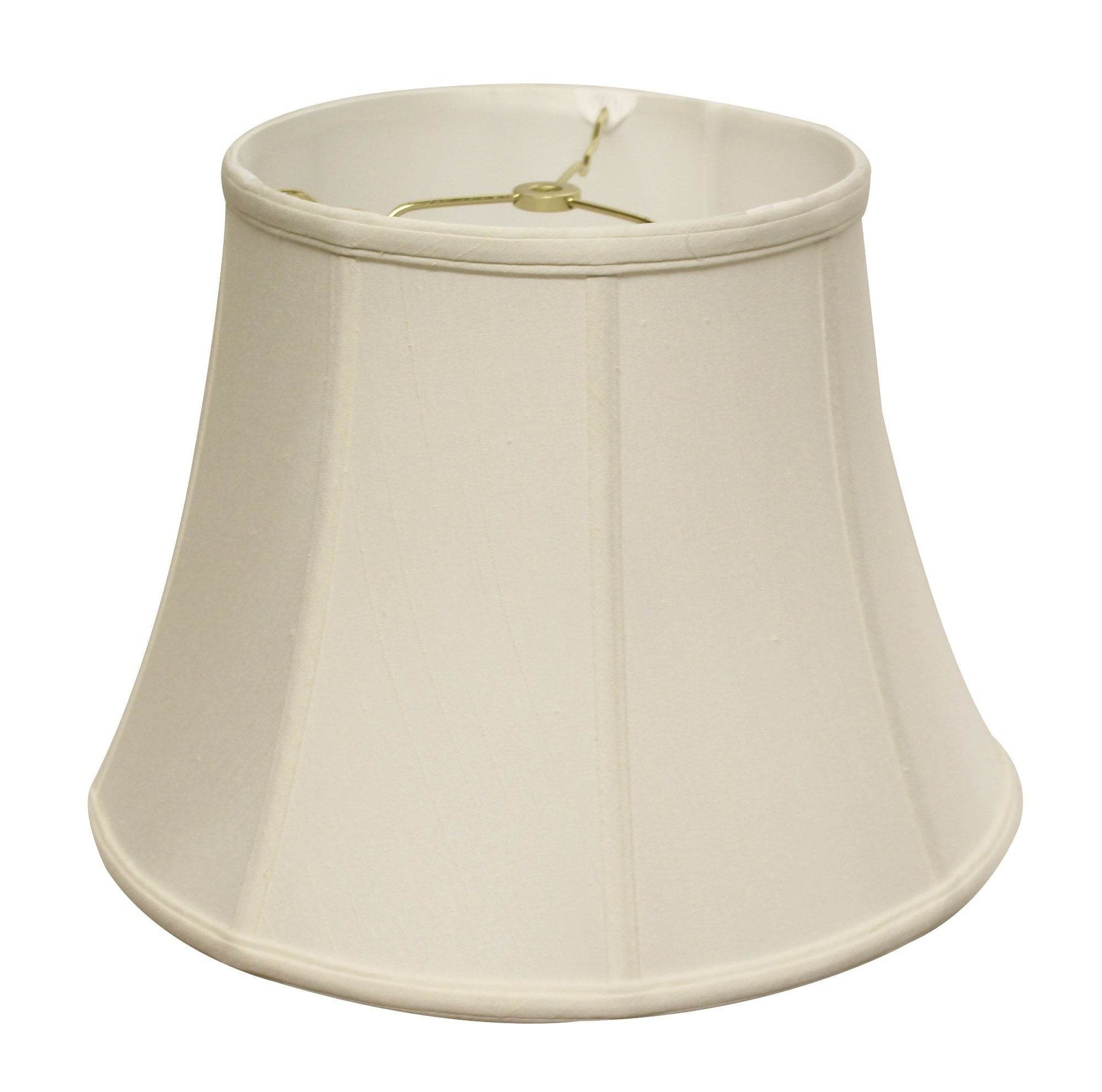 White Monay Shantung Silk Bell Lamp Shade - Loft&Timber