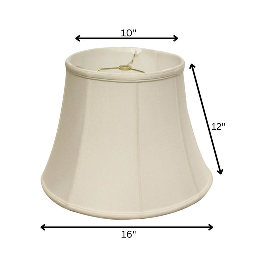White Monay Shantung Silk Bell Lamp Shade - Loft&Timber