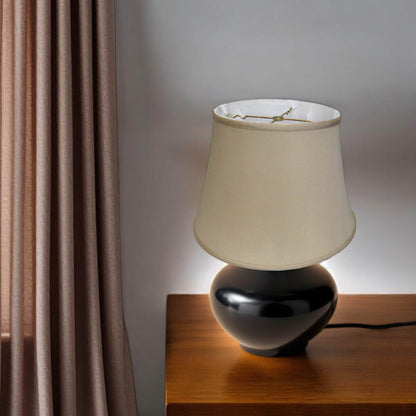 Brown Pongee Silk Bell Lamp Shade - Loft&Timber