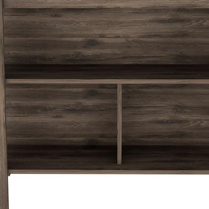 Dark Brown and Brown 41" Kitchen Island With Storage - Loft&Timber