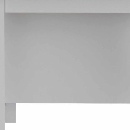 White and Brown 41" Kitchen Island With Storage - Loft&Timber