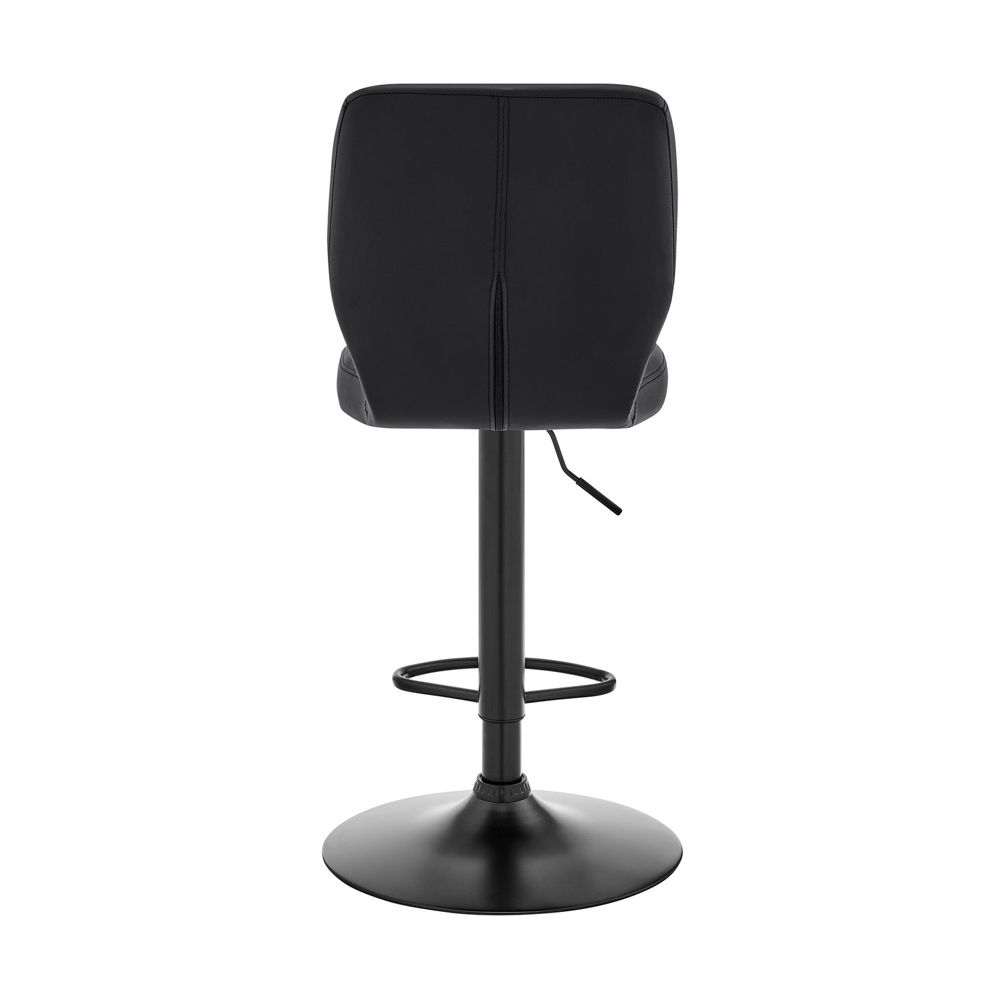 25" Black Iron Swivel Adjustable Height Bar Chair - Loft&Timber