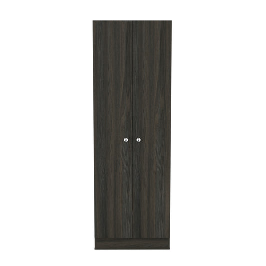 71" Dark Brown Wood Pantry Or Storage Closet - Loft&Timber