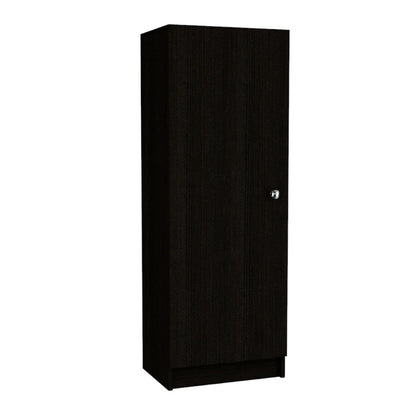 47" Black Wood Pantry Or Storage Closet - Loft&Timber