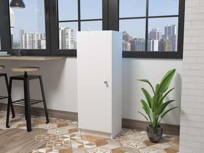 47" White Wood Pantry Or Storage Closet - Loft&Timber