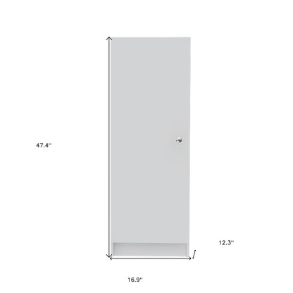 47" White Wood Pantry Or Storage Closet - Loft&Timber