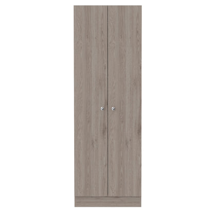 71" Light Gray Wood Pantry Or Storage Closet - Loft&Timber