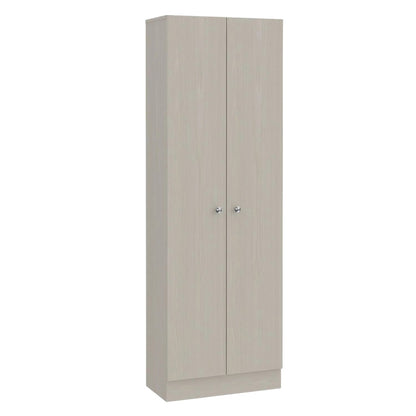 71" Light Gray Wood Pantry Or Storage Closet - Loft&Timber