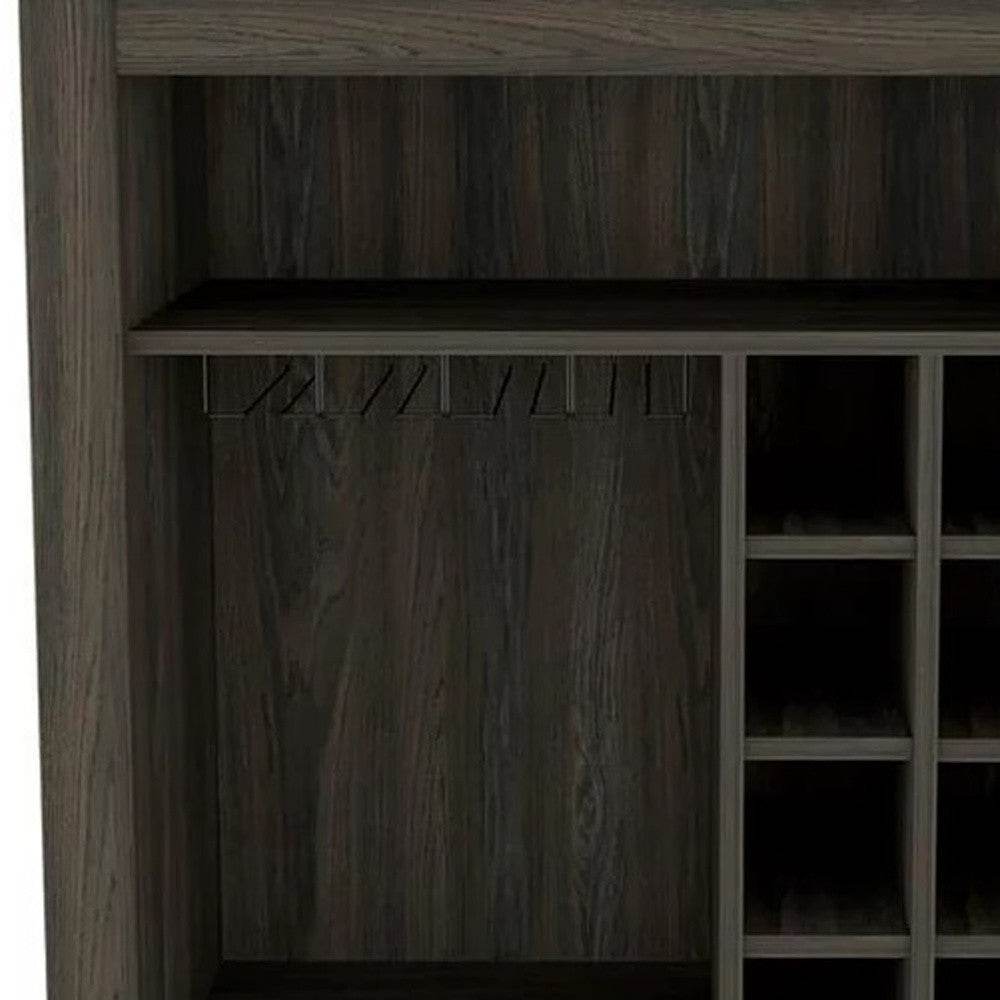 Espresso Bar Cart With Wine Storage - Loft&Timber