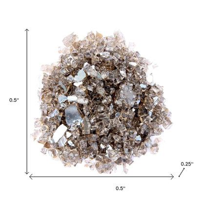 Bronze Round Reflective Fire Pit Glass - Loft&Timber