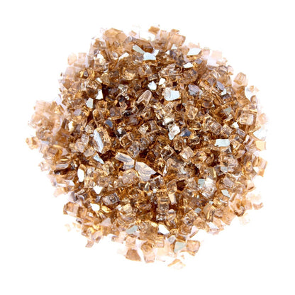 Copper Round Reflective Fire Pit Glass - Loft&Timber