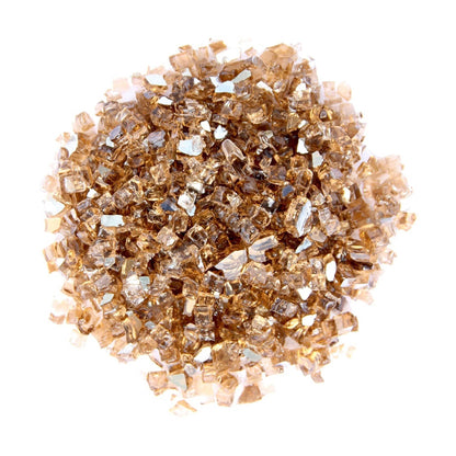 Copper Round Reflective Fire Pit Glass - Loft&Timber