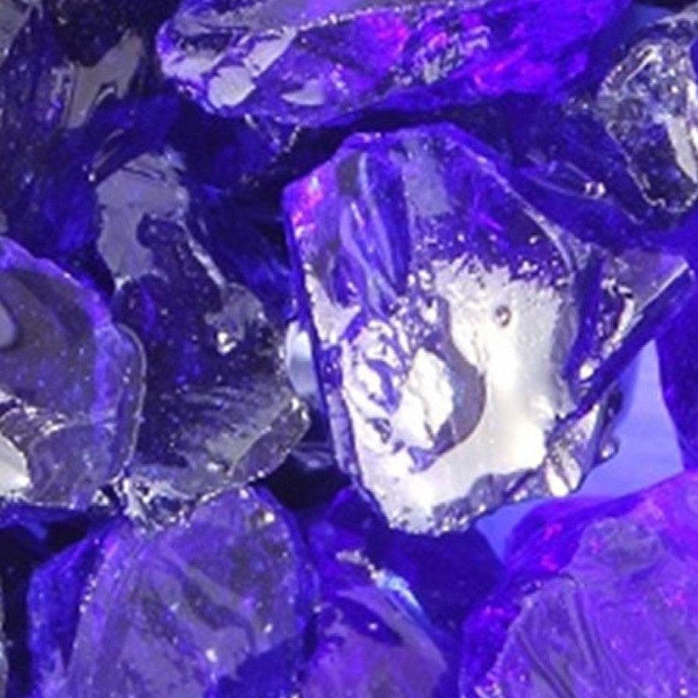 Cobalt Round Reflective Fire Pit Glass - Loft&Timber