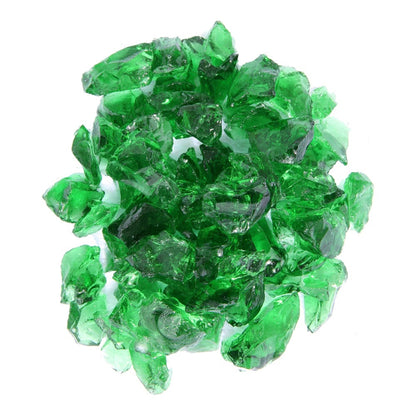 Green Round Reflective Fire Pit Glass - Loft&Timber