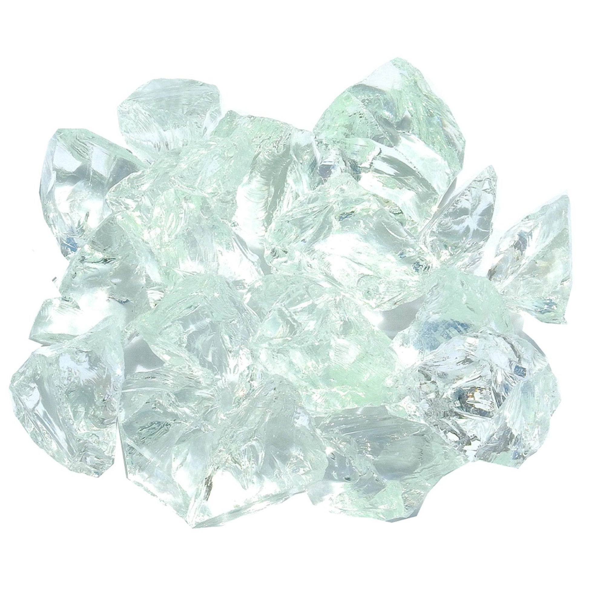 Clear Round Reflective Fire Pit Glass - Loft&Timber