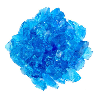 Turquoise Round Reflective Fire Pit Glass - Loft&Timber