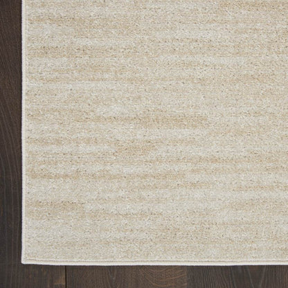 4' Runner Beige And Ivory Indoor Outdoor Runner Rug - Loft&Timber