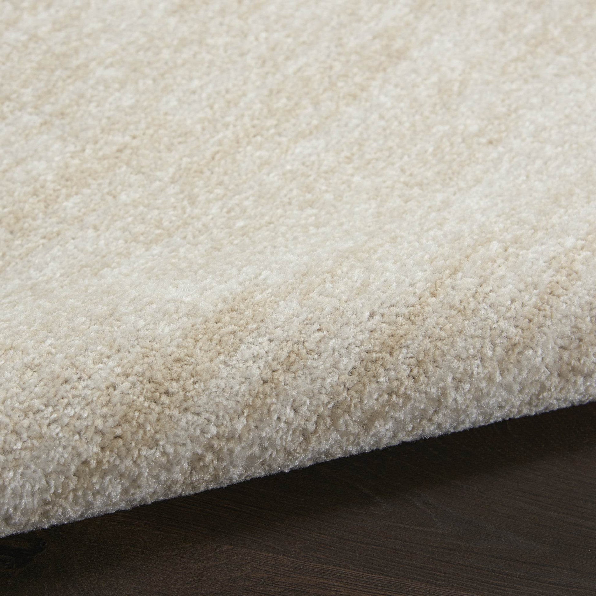 4' Runner Beige And Ivory Indoor Outdoor Runner Rug - Loft&Timber