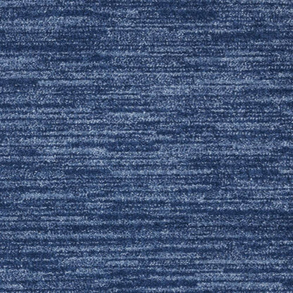 4' Runner Navy Blue Indoor Outdoor Runner Rug - Loft&Timber