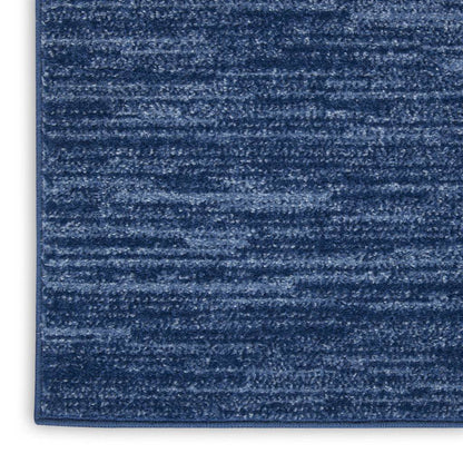 4' Runner Navy Blue Indoor Outdoor Runner Rug - Loft&Timber