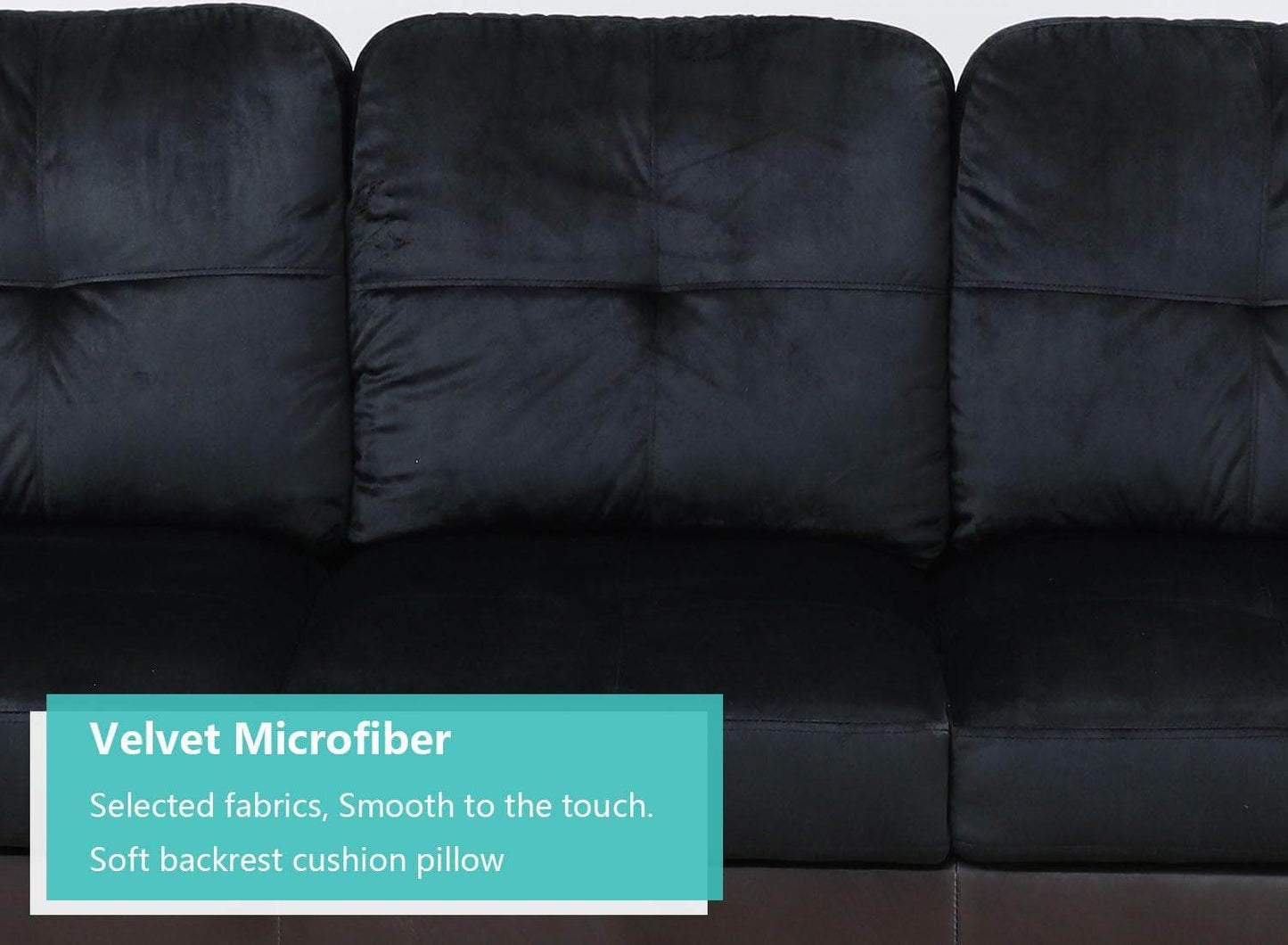 Midnight Blue Sectional Couch for Living Room Set, 105 Inch Sectional Sofa - Loft&Timber