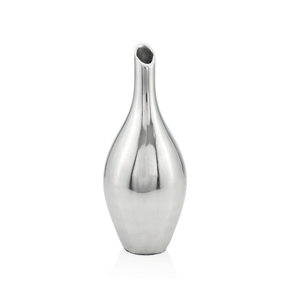16" Silver Bud Aluminum Table Vase - Loft&Timber