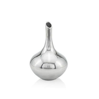 13" Silver Bud Aluminum Table Vase - Loft&Timber