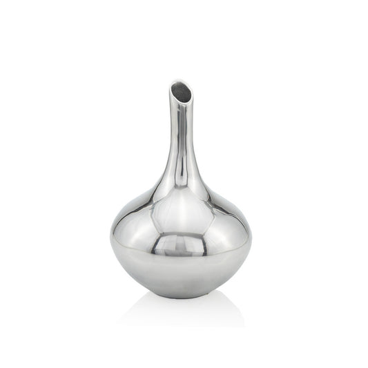 13" Silver Bud Aluminum Table Vase - Loft&Timber