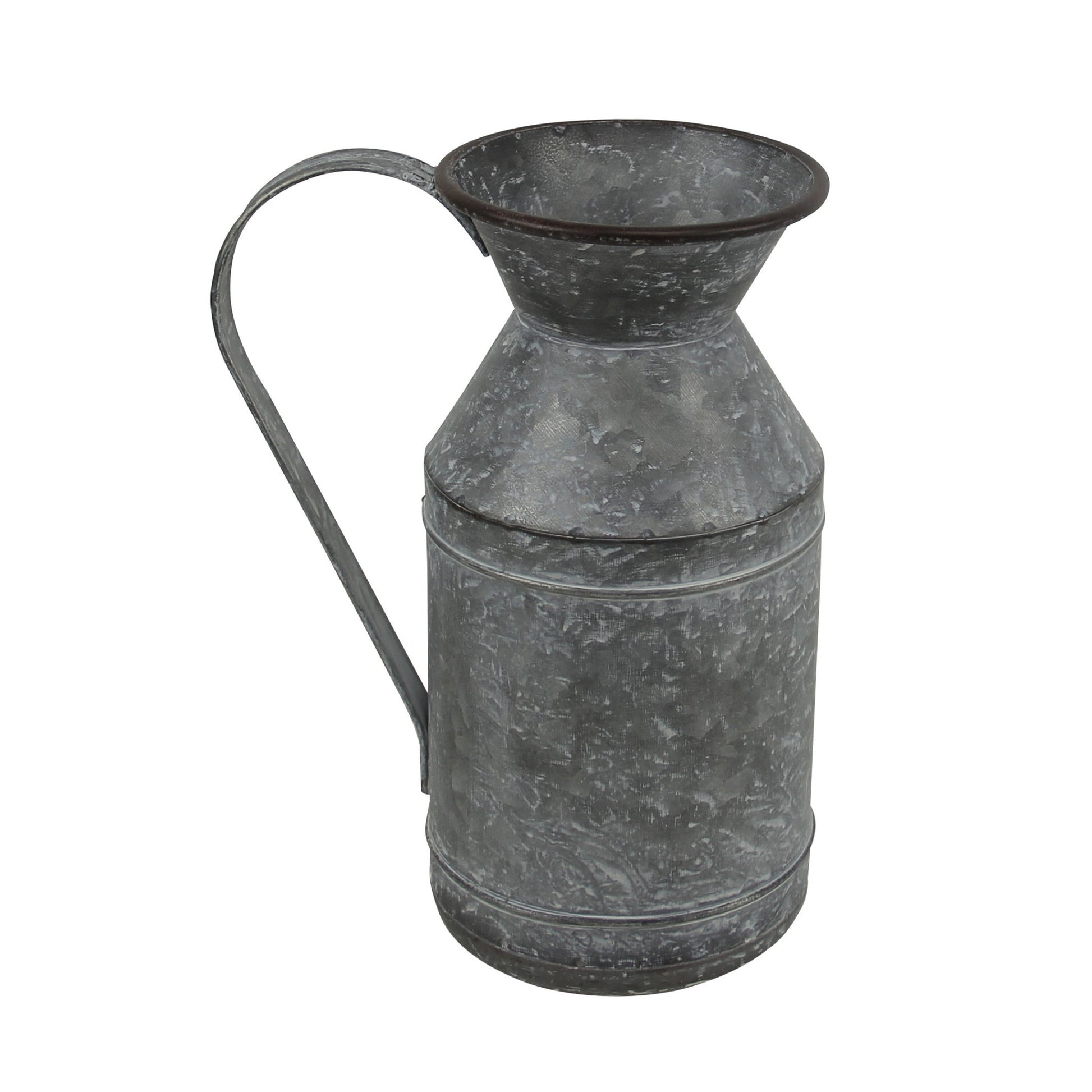 11" Gray Metal Jug Vase - Loft&Timber