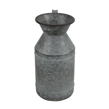 11" Gray Metal Jug Vase - Loft&Timber