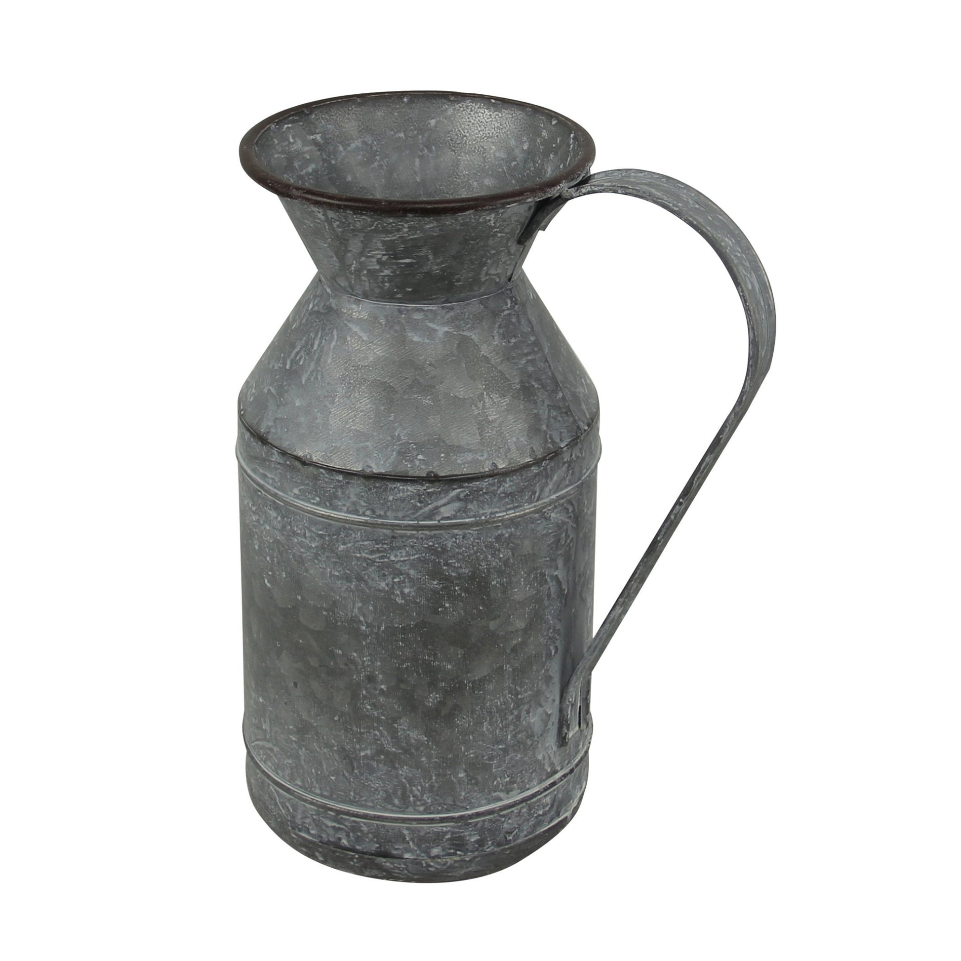11" Gray Metal Jug Vase - Loft&Timber