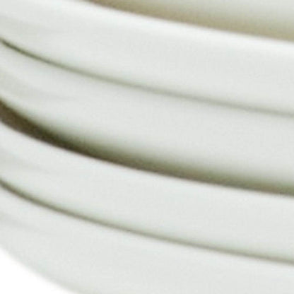 White Six Piece Porcelain Service For Six Salad Plate Set - Loft&Timber