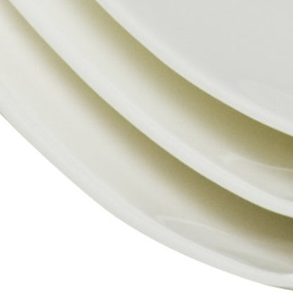 White Six Piece Square Bone China Service For Six Salad Plate Set-8