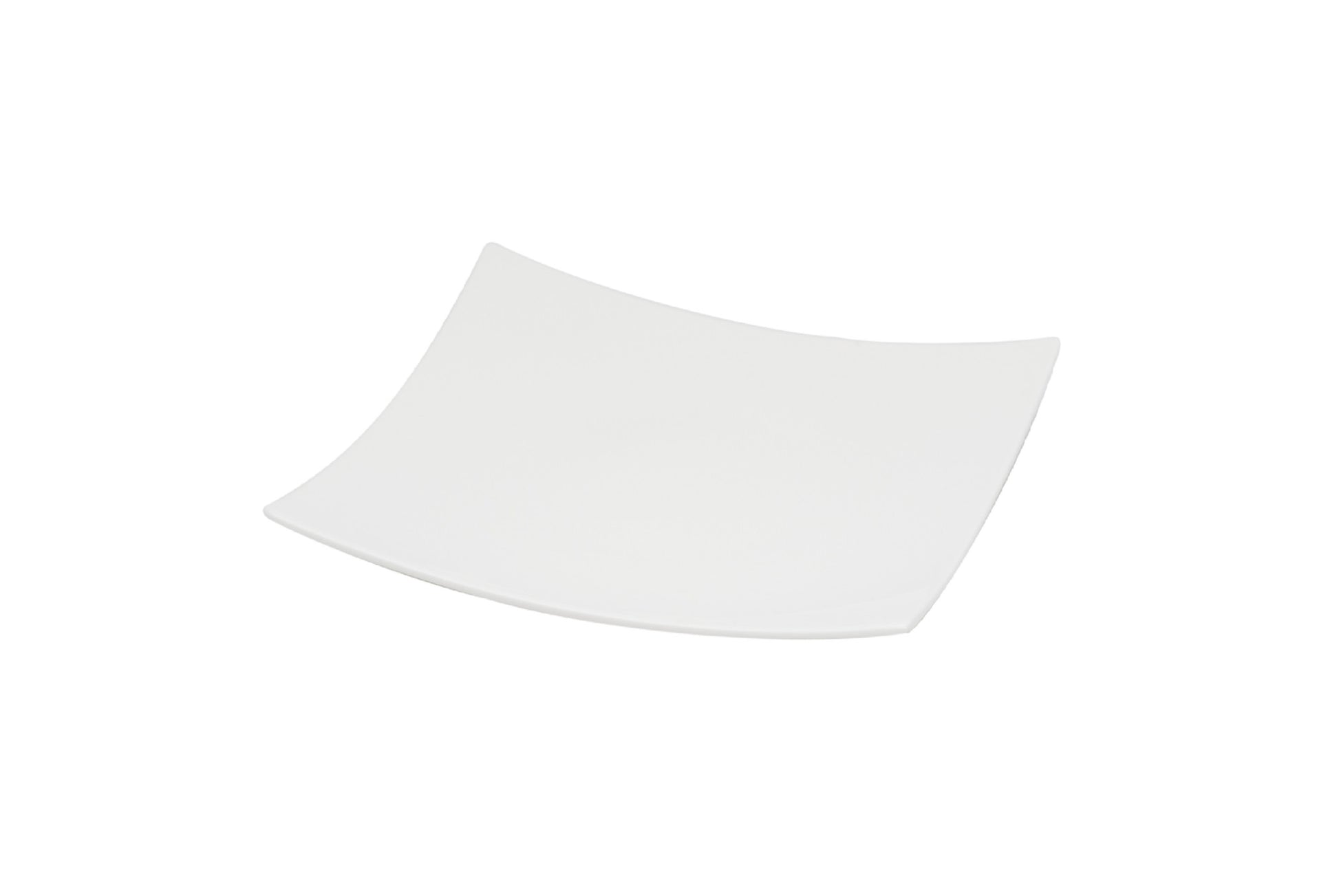White Six Piece Square Bone China Service For Six Salad Plate Set-1